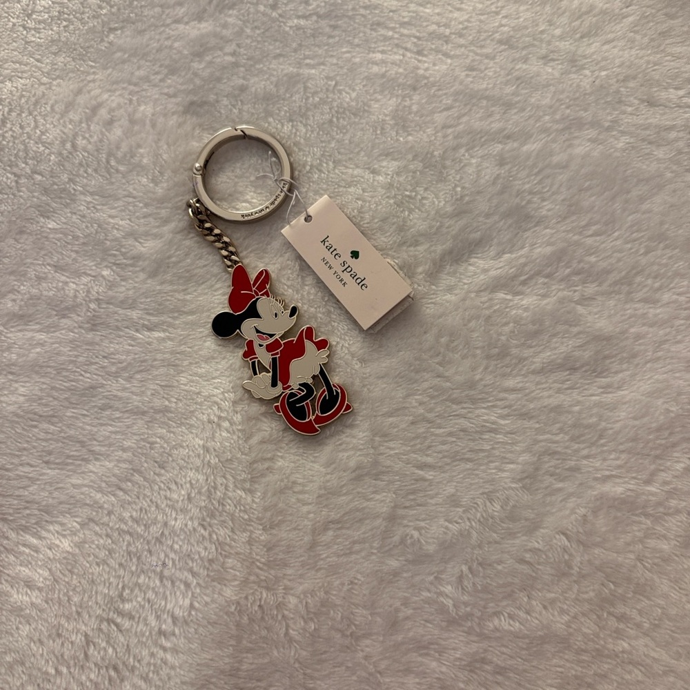 NWT Disney Minnie Mouse Keychain Bag Charm Collectible Kate Spade - Picture 6 of 7